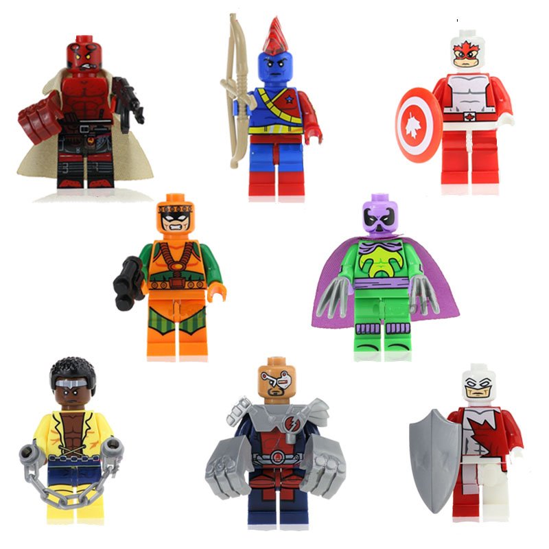 Hell Boy Marvel Melter Prowler Luke Cage Minifigures Lego Compatible Super Heroes Toy