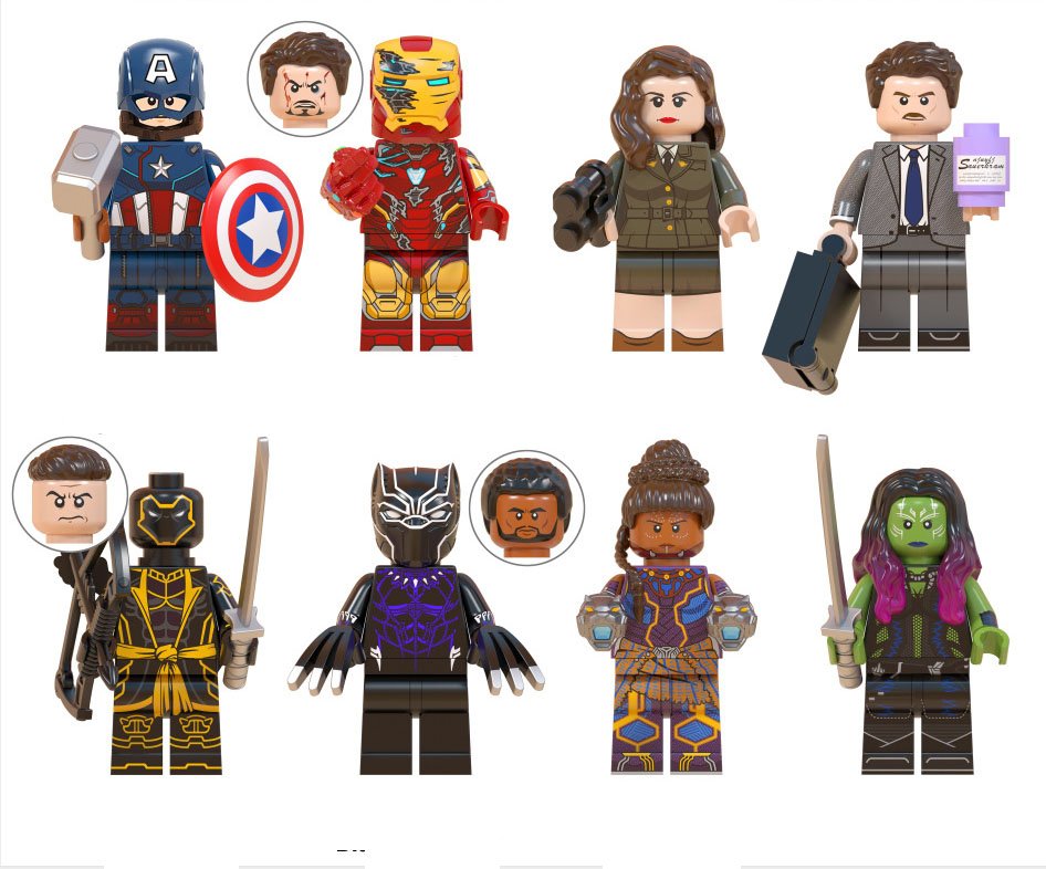 Carter Howard Shuri Gamora Black Panther Minifigures Lego Compatible Avengers 2019