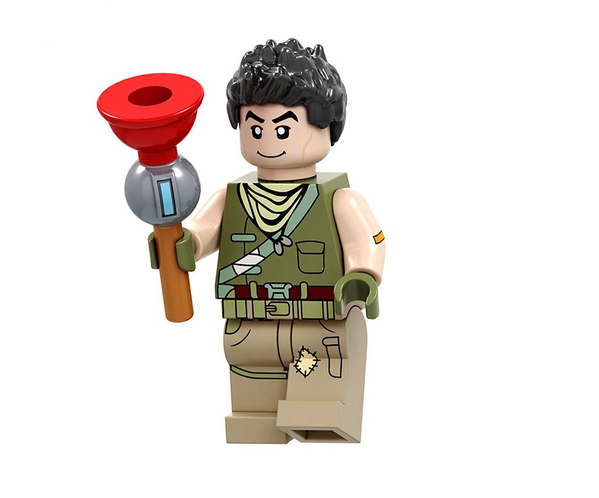 Default Skin No.2 Minifigures Lego Compatible Fortnite Toy