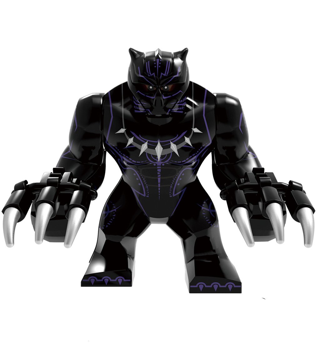 Big Black Panther Minifigures Lego Compatible Super Heroes Toy