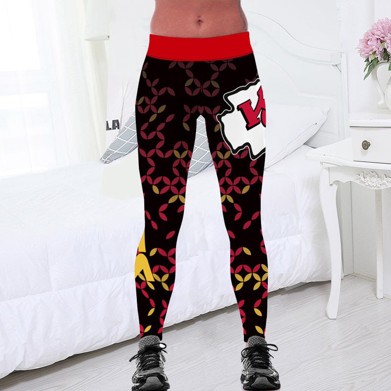 Kansas City Chiefs Legings Yoga Pants Jogging Leggings