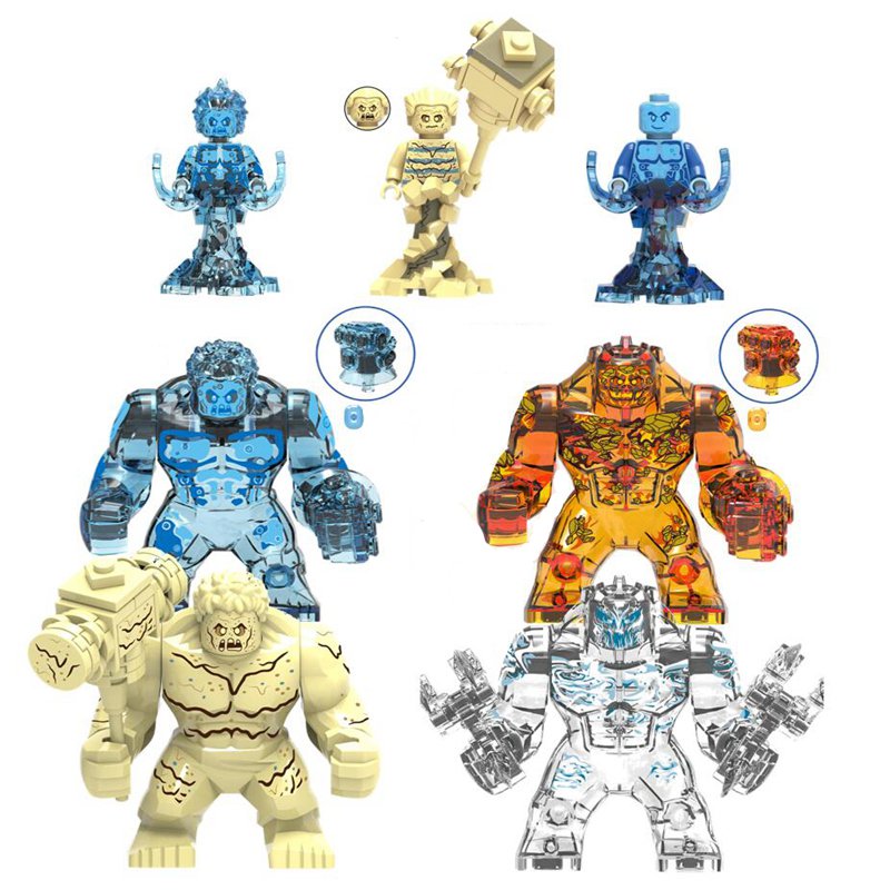 Spider Man movie Fire Earth Water Wind element Minifigures Lego Compatible Super Heroes 2019