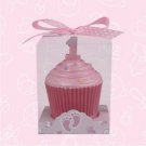 #1 Baby Girl Cupcake Candle