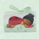 Red African American Ladybug Favor