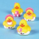 12 Pink Minnie Rubber Ducks