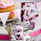 Pink Owl Keychain Favor