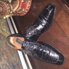 AWESOME MENS MEZLAN GENUINE BLACK ALLIGATOR LEATHER DRESS SHOES SIZE 14M
