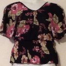 Juniors floral top size Medium