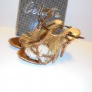 New Celeste Bronze gold Heels Size 5-1/2