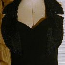 Gorgeous New Black Beaded Alyce Designs Gown  Sz 6
