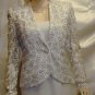 New Karen Miller Formal Party Gown W/ Jacket MOB MOG Cruise Sz 8 #560