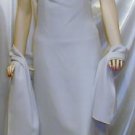 New Formal Gown MOB Bridesmaid Prom W/Wrap Cruise Sz 8 #739