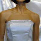 NEW Strapless Formal Bridesmaid Prom Cruise Platinum  6  #650