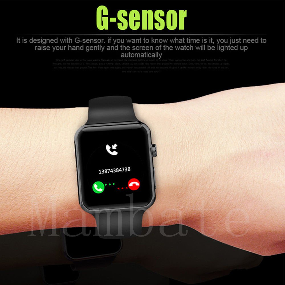 bluetooth smart wrist watch a1 gsm phone for android samsung iphone man women