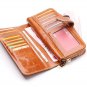 Long Design Genuine Leather Purse for women with vintage quality
