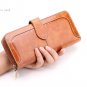 Long Design Genuine Leather Purse for women with vintage quality
