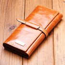Genuine oiled leather cowhide fashion wallet / purse with multiple card holders