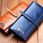 Genuine oiled leather cowhide fashion wallet / purse with multiple card holders