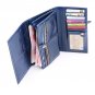 Genuine oiled leather cowhide fashion wallet / purse with multiple card holders