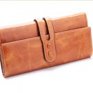 Oil Waxed Cowhide Wallet / Clutch Bag for Women Design with Multi-card Wallet holder Leather Genuine