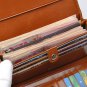 Womenâs long design vintage wax cowhide wallet / purse free shipping