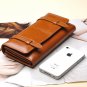 Womenâs long design vintage wax cowhide wallet / purse free shipping