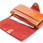 Handmade leather purse for women with mobile phone compartment (iPhone, Samsung S4, Samsung S5)