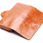 Handmade leather purse for women with mobile phone compartment (iPhone, Samsung S4, Samsung S5)