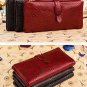 European and American style genuine leather vintage oil wax leather wallet / purse for women