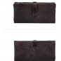 European and American style genuine leather vintage oil wax leather wallet / purse for women