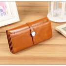 Genuine leather Korean version, buckle wallet / purse for women