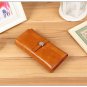 Genuine leather Korean version, buckle wallet / purse for women