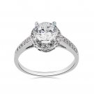 Crystal Diamond Ring - 18K RGP Decorative Ring