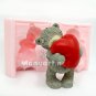 SILICONE MOLD - TEDDY HUGS HEART 3D