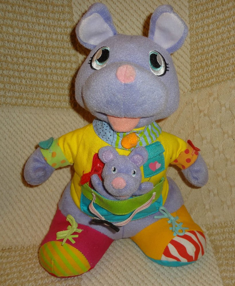 Mommy & Me Kangaroo Learn To Dress Myself Plush Stuffed Toy Activity ...