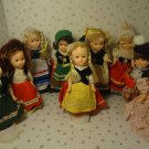 Vintage Doll Collection International Around the World Travel Hard Plastic