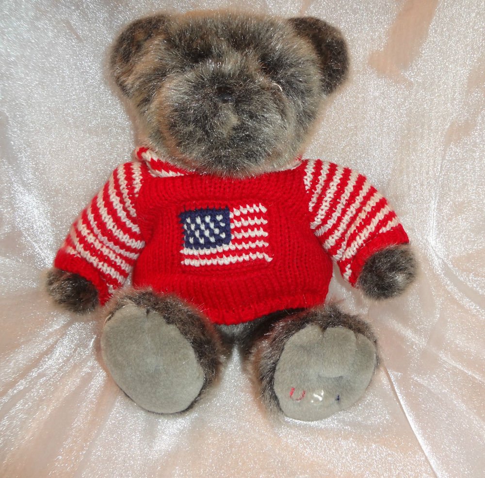 teddy bear with american flag