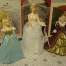 Barbie Holiday Bride Cinderella Hallmark Keepsake Christmas Ornament Lot 3 New