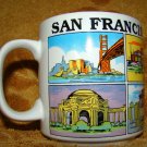 San Francisco CALIFORNIA SOUVENIER NEAT WHITE CABLE CAR GOLDEN GATE Coffee Mug