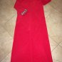 Vintage Vanity Fair Red Leopard Long Quilted Robe Size S