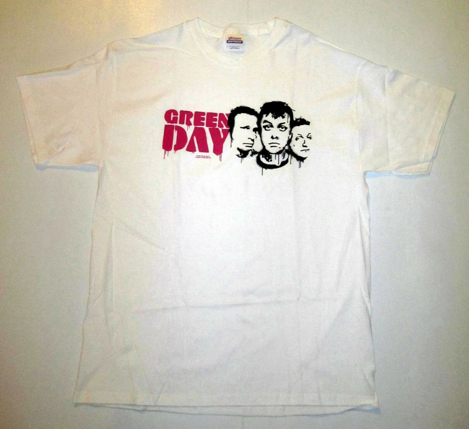 GREEN DAY T-SHIRT, GROUP HEADS FROM 2002, PUNK ROCK