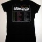 FOXBORO HOT TUBS STOP DROP AND ROLL 2008 LADIES TOUR T-SHIRT, GREEN DAY, PUNK