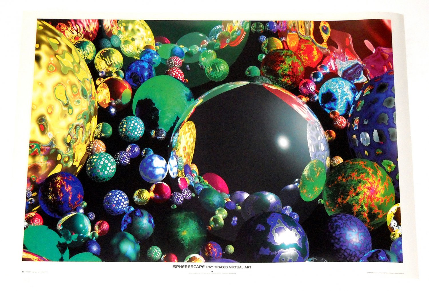 SPHERESCAPE POSTER FROM 1994 25 BY 35 INCHES
