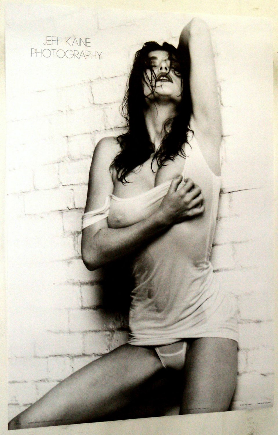 AGAINST THE WALL POSTER FROM 1993  FEMALE PIN UP MODEL