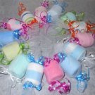 Washcloth Candy Gift Set of 4 -  Pink/ Blue/ Green/ Yellow / Mixed (Message me)