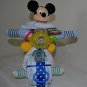 Mickey Mouse Motorcycle Diaper Cake with Plush Toy