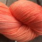 Hand Dyed Yarn - Salmon - Merino Wool, Fingering Yarn 100gr
