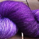 Hand Dyed Yarn - Purples - Merino Wool, Fingering Yarn 100gr