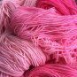 Hand Dyed Yarn - Candy Pink - Merino Wool, Fingering/Sock Yarn 100gr