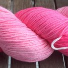 Hand Dyed Yarn - Candy Pink - Merino Wool, Fingering/Sock Yarn 100gr